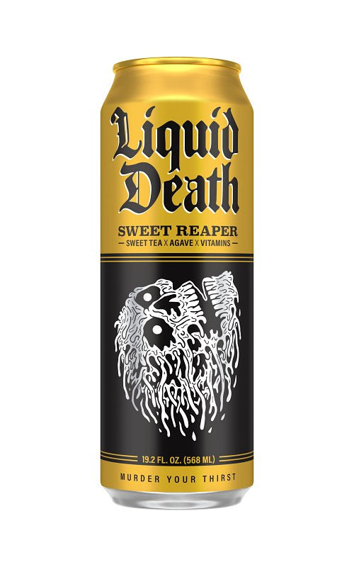 LIQUID DEATH Liquid Death 1700022 Iced Tea, Sweet Reaper, 19.2 oz Can