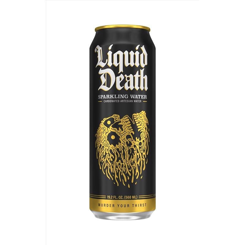 LIQUID DEATH Liquid Death 1700185 Sparkling Water, 19.2 oz Can