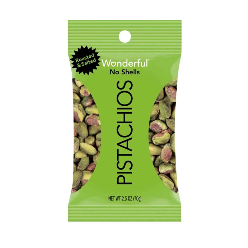 WONDERFUL Wonderful PISTACHIOS 91013 Roasted Pistachios, Roasted, Salted, 2.5 oz HOUSEWARES WONDERFUL