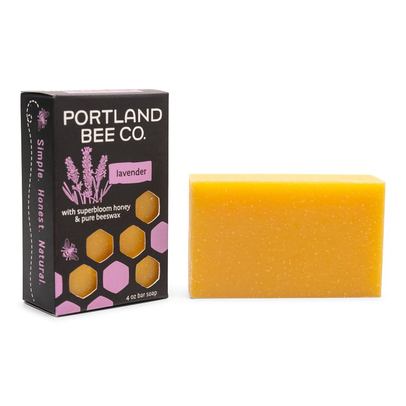 PORTLAND BEE BALM Portland Bee Balm 136 Soap, Bar, Lavender, 4 oz HOUSEWARES PORTLAND BEE BALM