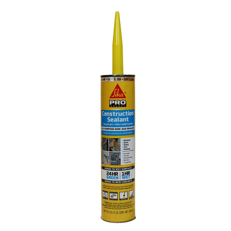 SIKAFLEX Sika SIKAFLEX PRO SELECT Series 515311 Construction Sealant, Capitol Tan, 10.1 oz Cartridge PAINT SIKAFLEX