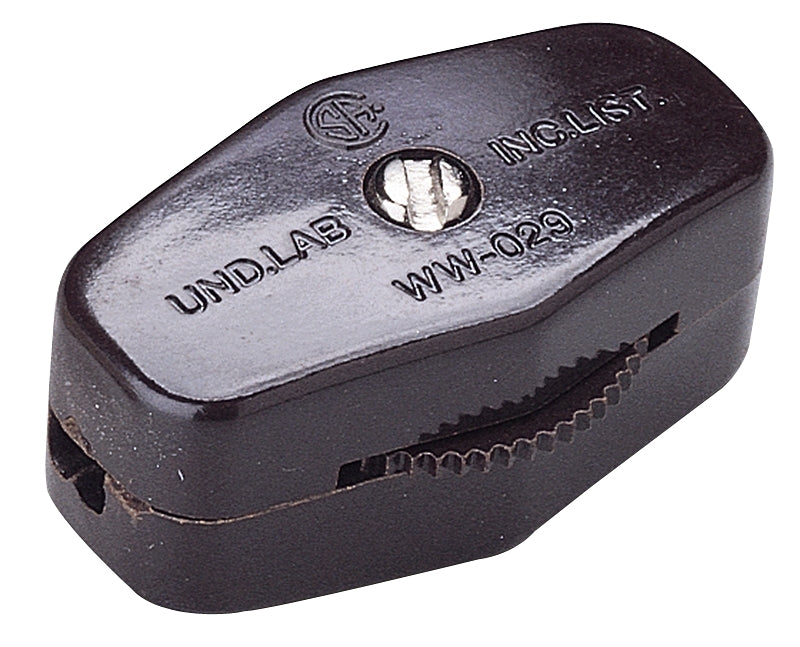 GB Gardner Bender GSW-71 Cord Switch, 3, 6 A, 125/250 VAC, Brown ELECTRICAL GB