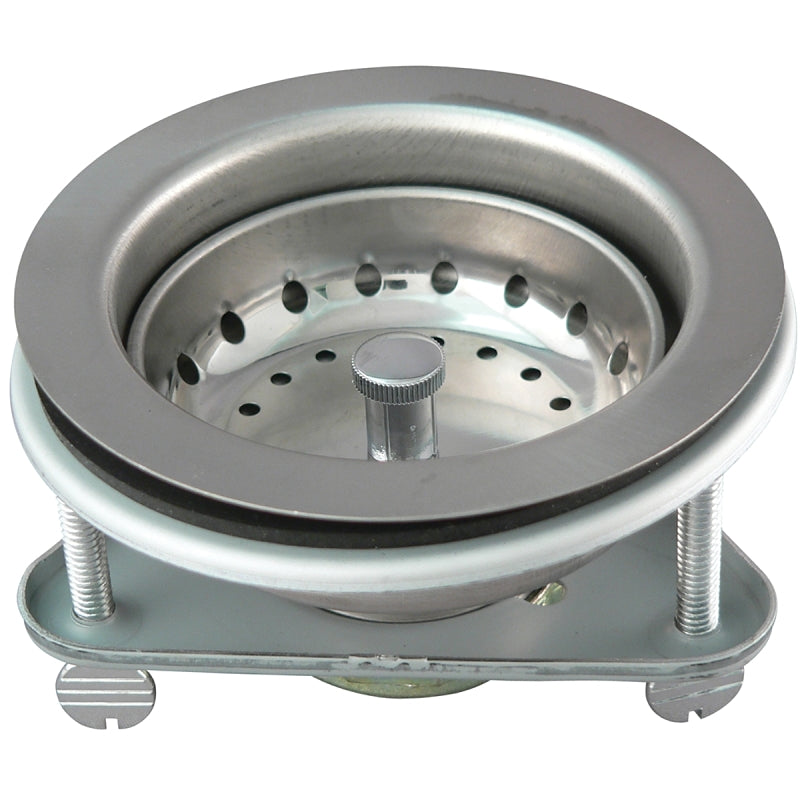 KEENEY Keeney 1441SS Basket Strainer, 4.42 in Dia, Stainless Steel, Chrome, For: 3-1/2 in Dia Opening Sink PLUMBING, HEATING & VENTILATION KEENEY