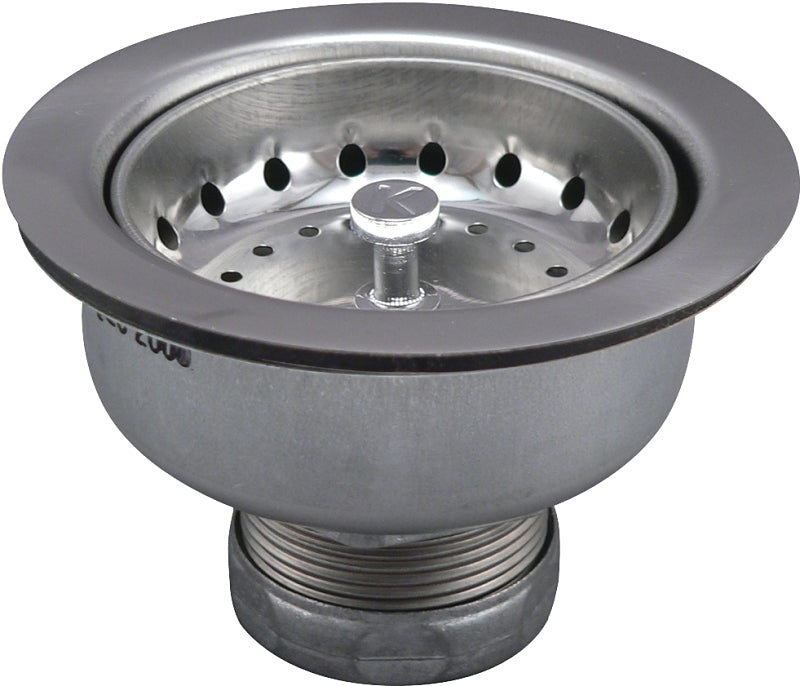 KEENEY Keeney 1435SS Basket Strainer with Locking Shell, 4-3/8 in Dia, Stainless Steel, Venetian Bronze, 3-1/4 in Dia Mesh PLUMBING, HEATING & VENTILATION KEENEY