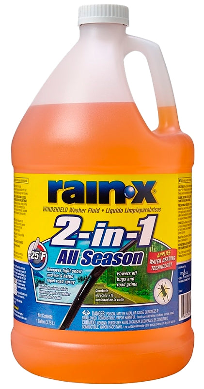 RAIN-X Rain-X 113645 Windshield Washer Fluid, 3.78 L, Orange AUTOMOTIVE RAIN-X