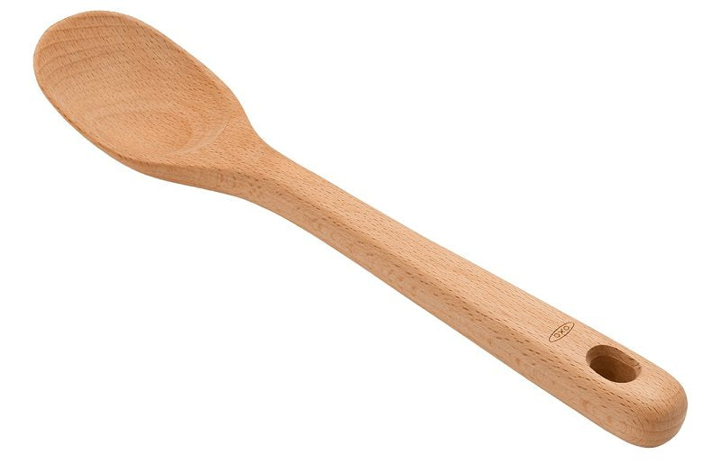 OXO INTERNATIONAL Good Grips 1058024 Non-Stick Large Spoon, 12.4 in OAL, Beechwood, Natural Oil HOUSEWARES OXO INTERNATIONAL