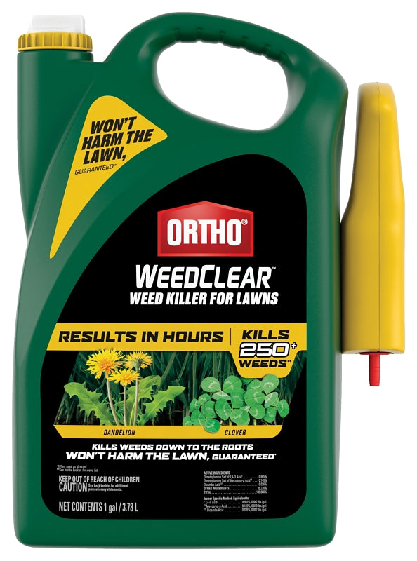 ORTHO Ortho 0204410 Ready-to-Use Weed Killer, Clear Yellow, Spray Application, 1 gal Bottle, Liquid LAWN & GARDEN ORTHO