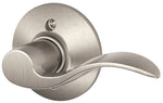 SCHLAGE LOCK Schlage Accent Series F170 ACC 619 RH Right Hand Dummy Lever, Mechanical Lock, Satin Nickel, Metal, Residential, 2 Grade HARDWARE & FARM SUPPLIES SCHLAGE LOCK