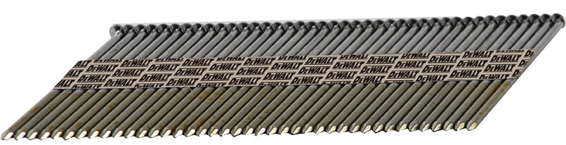 DEWALT DEWALT DPT-12D120FH Series Framing Nail, Paper Tape Collation, 3-1/4 in L, 30 Gauge, Steel, Bright, 0.12 in Diameter