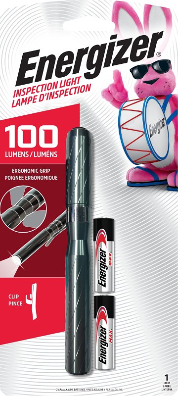 ENERGIZER BATTERY Energizer ENPMHH22E Performance Metal Inspection Light, AAA Battery, Alkaline Battery, LED Lamp, 100 Lumens ELECTRICAL ENERGIZER BATTERY