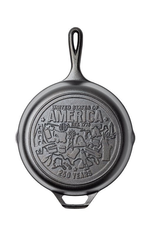 LODGE MFG Lodge L8SKA250 Seasoned Skillet, 10-1/4 in Dia, Cast Iron, Non-Stick: Yes, Dishwasher Safe: No