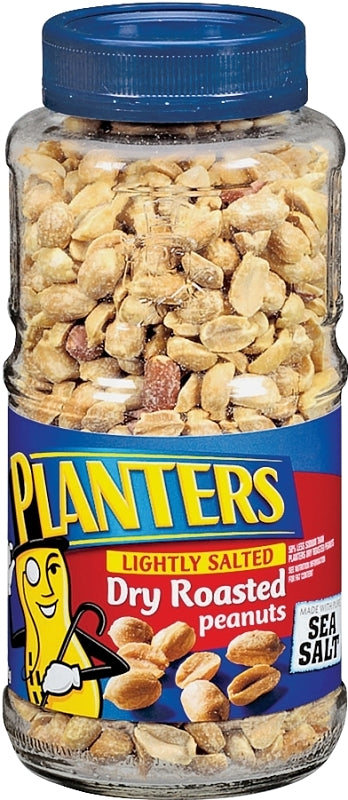 MIDWEST DISTRIBUTION Planters 422425 Peanut, 16 oz Jar, Corn Syrup Solids, Cornstarch, Maltodextrin, Peanuts, Sea Salt
