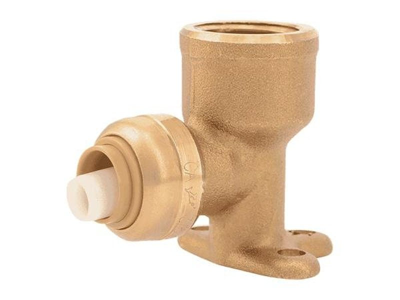 SHARKBITE SharkBite Max Series UR340A Drop Ear Elbow, 3/4 in, 90 deg Angle, Brass, 250 psi Pressure PLUMBING, HEATING & VENTILATION SHARKBITE