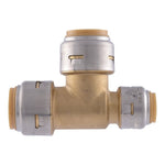 SHARKBITE SharkBite Max Series UR444A Reducing Tee, 3/4 x 1/2 in, PTC, Brass, 250 psi Pressure PLUMBING, HEATING & VENTILATION SHARKBITE