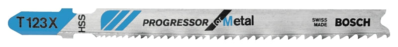 BOSCH Bosch T123X Jig Saw Blade, 5/16 in W, 4 in L, 10/24 TPI TOOLS BOSCH