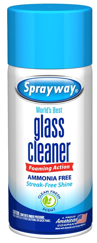 SPRAYWAY Sprayway SW195R Glass Cleaner, 6 oz, Aerosol, Butyl, Colorless/Pale Yellow