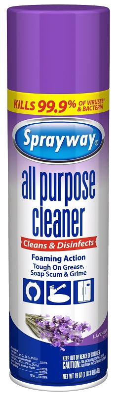 SPRAYWAY Sprayway SW5013R All-Purpose Cleaner, 19 oz, Liquid, Lavender