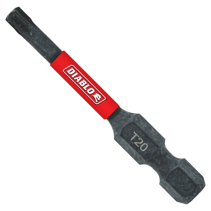 DIABLO Diablo DT202B Drive Bit, T20 Drive, Torx Drive, 1/4 in Shank, Hex Shank, 2 in L, 1/PK HARDWARE & FARM SUPPLIES DIABLO