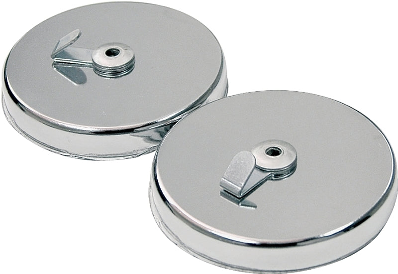 MASTER MAGNETICS Magnet Source 07254 Ring Magnetic Hook, Ceramic, Chrome, 1 -Hook, 35 lb HOUSEWARES MASTER MAGNETICS