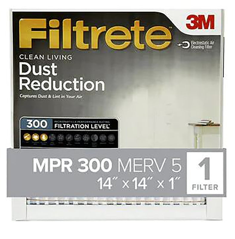 FILTRETE Filtrete 311-4 Air Filter, 14 in L, 14 in W, 5 MERV, 300 MPR