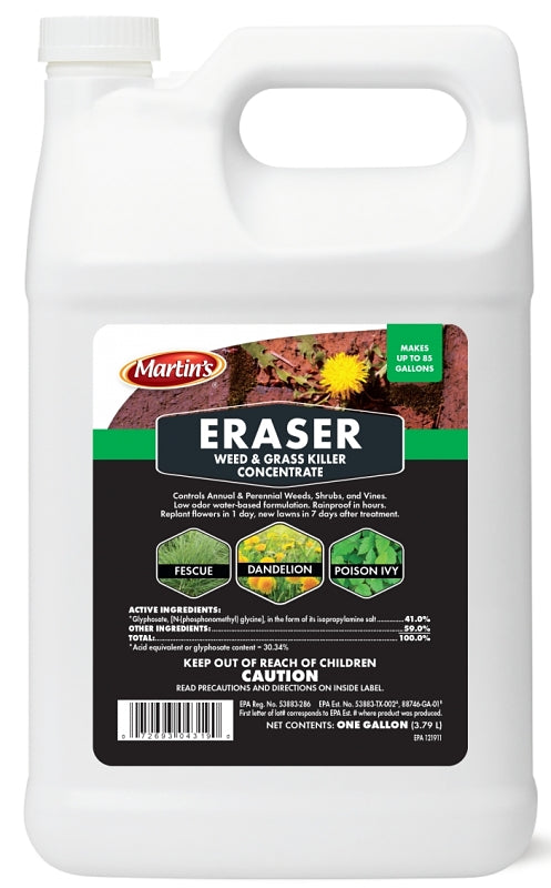 MARTIN'S Martin's 82004319 Weed and Grass Killer, Liquid, Clear, 1 gal LAWN & GARDEN MARTIN'S