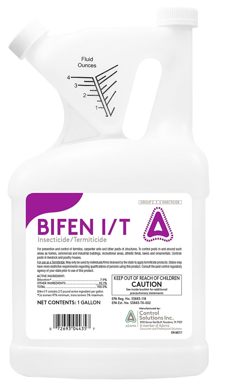 CONTROL SOLUTIONS CSI 82004435 Bifen I/T Insecticide, 1 gal, Bottle