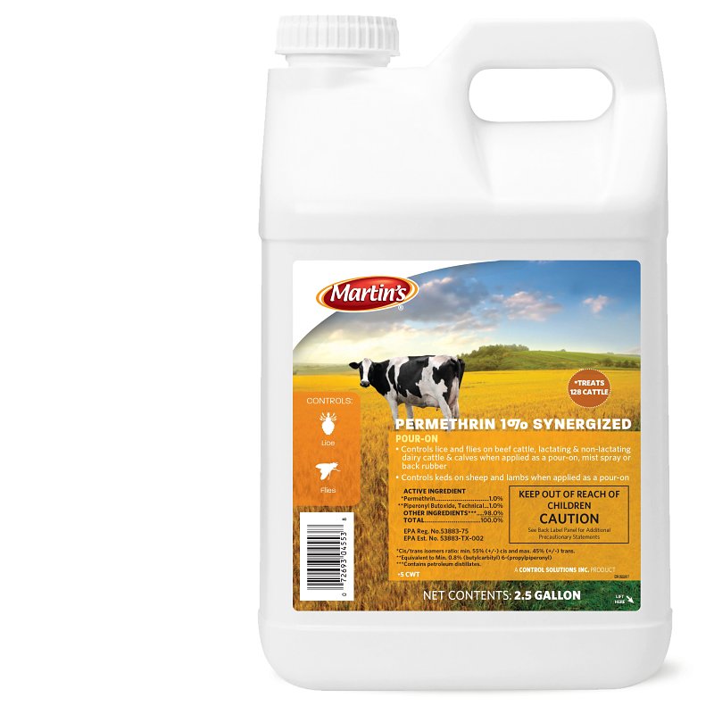 MARTIN'S Martin's 82004553 Insecticide, Liquid, Light Amber, Mild Hydrocarbon, 2.5 gal