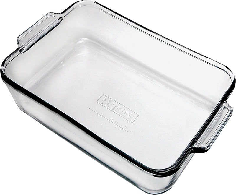 ANCHOR HOCKING Anchor Hocking Oven Basics Series 819354OB11 Cake Pan, Square, 8 in OAL, Glass