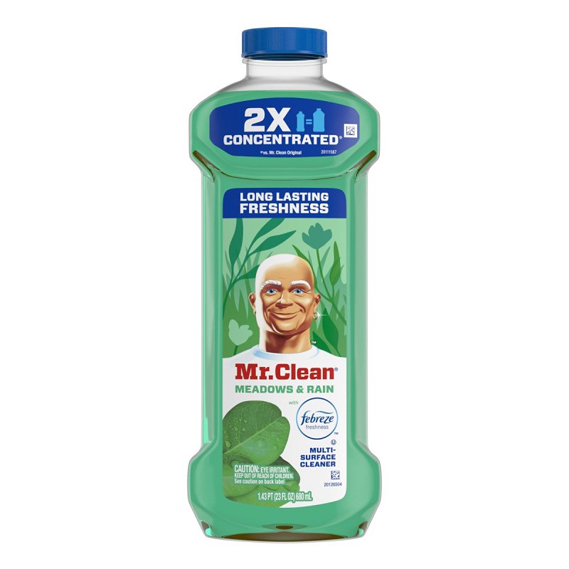 MR. CLEAN Mr Clean 10726 All-Purpose Cleaner, 23 oz Bottle, Liquid, Meadows and Rain, Translucent