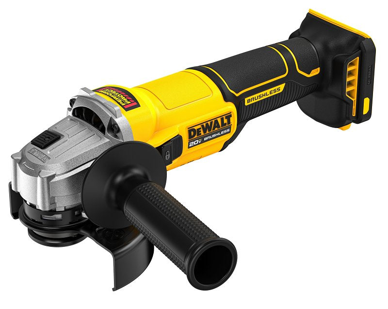 DEWALT DEWALT MAX DCG407B Cordless Angle Grinder, Tool Only, 20 V, 5/8 in Arbor, 4-1/2 in Dia Wheel, 9000 rpm Speed TOOLS DEWALT