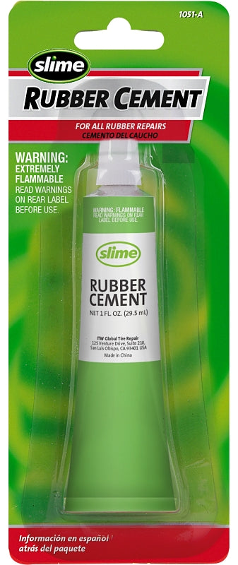 SLIME Slime 1051-A Cement, 1 oz Squeeze Tube, Solvent AUTOMOTIVE SLIME