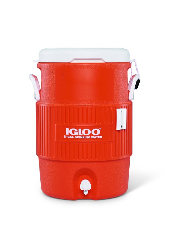 IGLOO Igloo 42316 Water Jug, 5 gal, Orange/White, Reinforced Handle OUTDOOR LIVING & POWER EQUIPMENT IGLOO