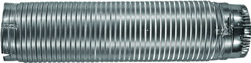 BUILDER'S BEST Builder's Best E-Z-Fasten 010150 Flexible Dryer Vent Pipe Male Snap-Lock, 5 ft L, Aluminum PLUMBING, HEATING & VENTILATION BUILDER'S BEST