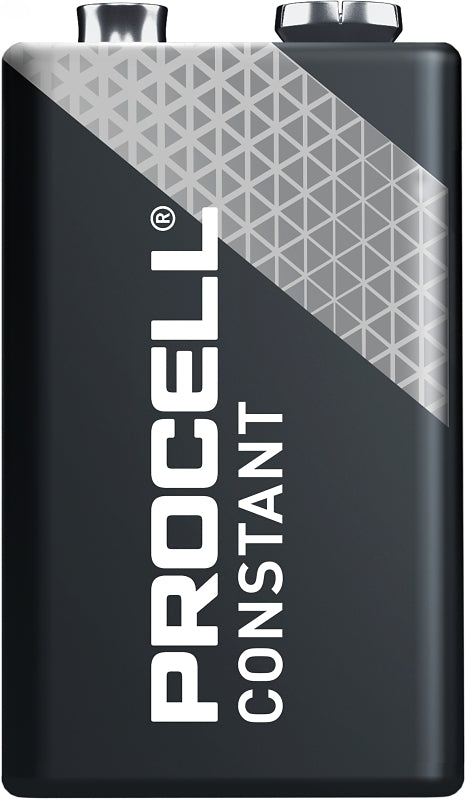 PROCELL Procell PC1604BKD Battery, 9 V Battery, 550 mAh, Alkaline, Manganese Dioxide, Rechargeable: No ELECTRICAL PROCELL