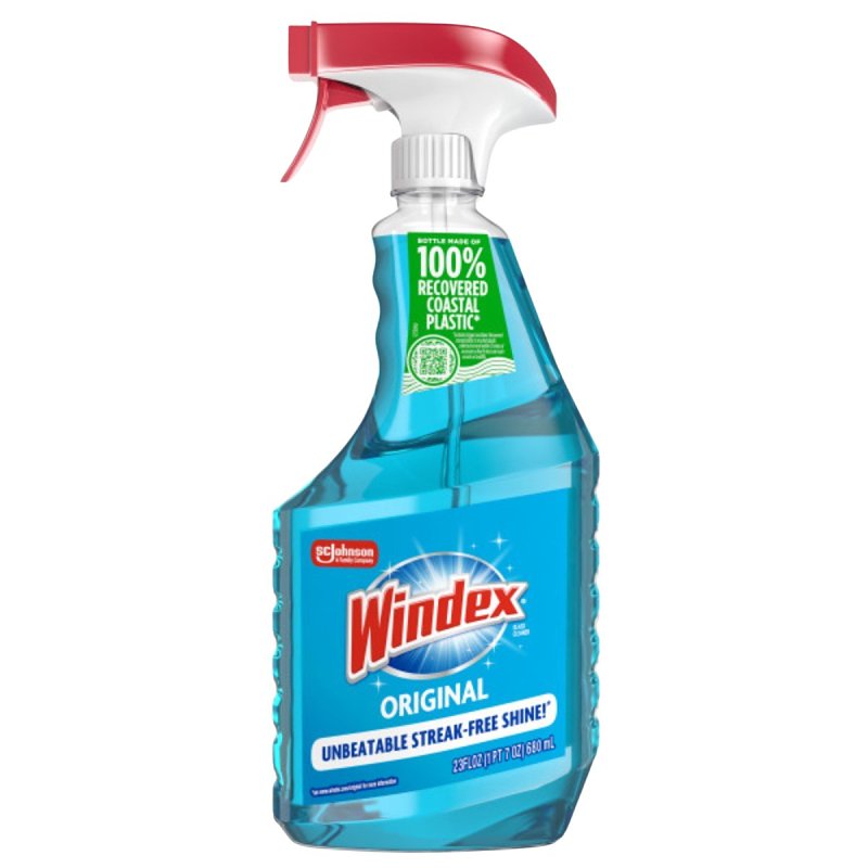WINDEX Windex 70195/70343 Glass Cleaner, 23 oz Bottle, Liquid, Floral, Blue CLEANING & JANITORIAL SUPPLIES WINDEX