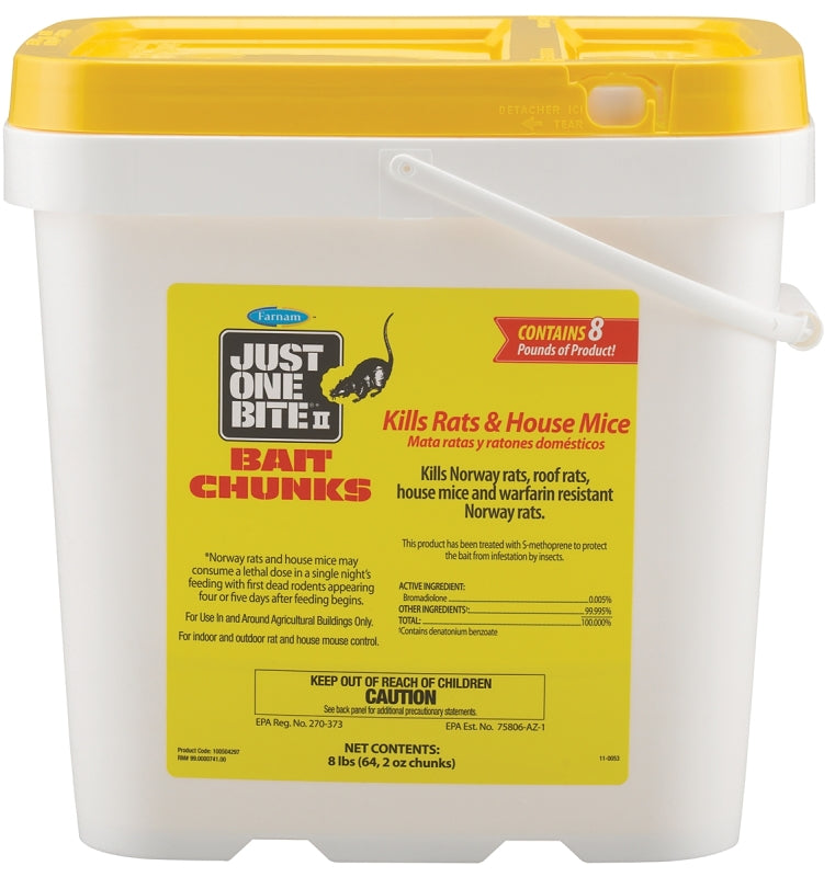 FARNAM Starbar Just One Bite 100504297 Mouse and Rat Killer, Solid, 2 oz Pail HARDWARE & FARM SUPPLIES FARNAM