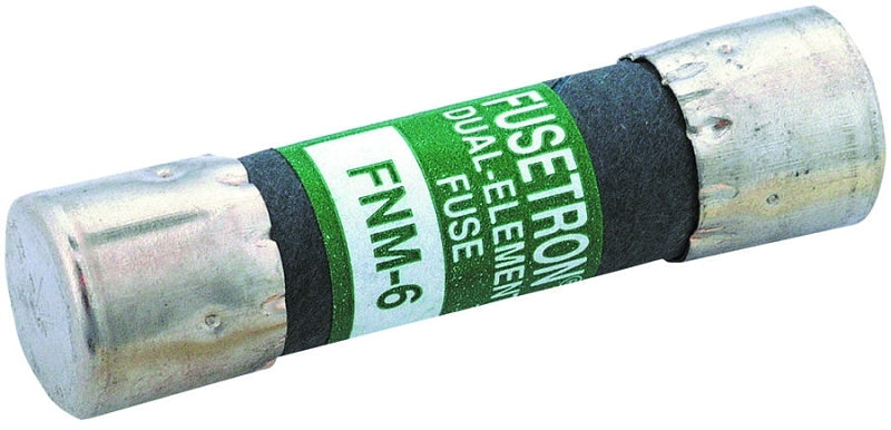 BUSSMANN Bussmann FNM-10 Series Time Delay Fuse, 10 A, 250 V, 200 A, 10 kA Interrupt, Melamine Body, Ferrule, Holder Terminal