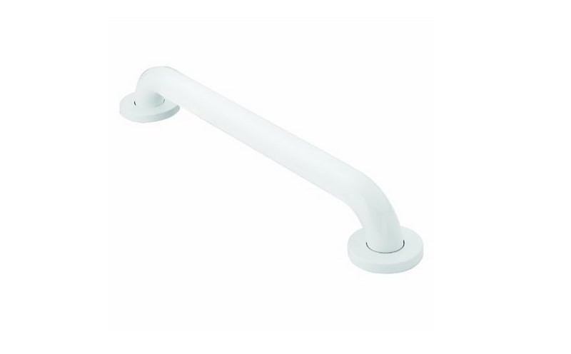 MOEN Moen R8918W Grab Bar, 21-1/4 in L, 3.175 in W, 3 in H, 18 in L Bar, 500 lb, Stainless Steel, Glacier, Screw