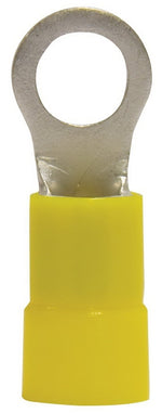 GB Gardner Bender 14-098 Ring Terminal, 600 V, 4 AWG Wire, 3/8 in Stud, Vinyl Insulation, Yellow, 4/PK ELECTRICAL GB