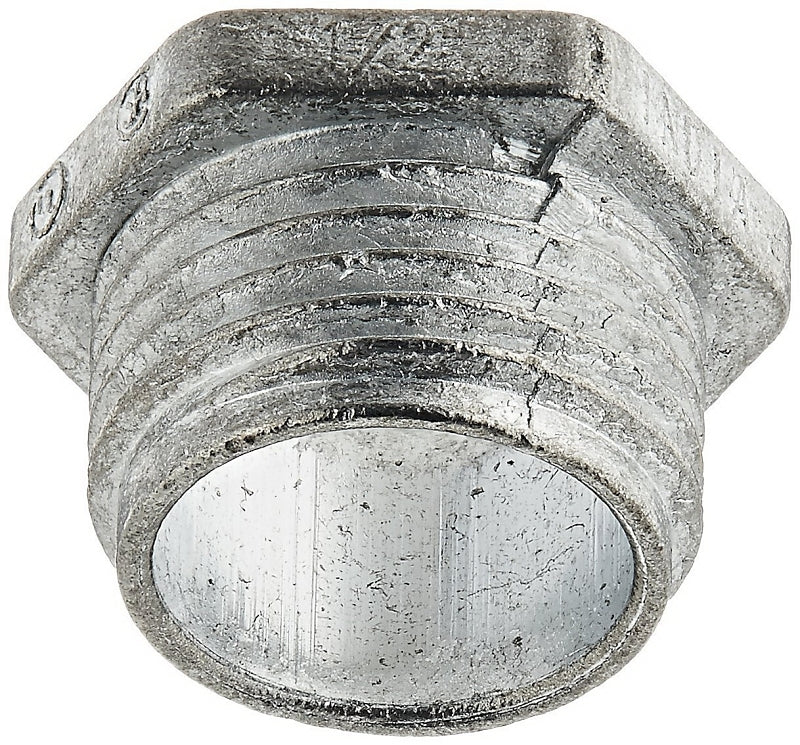 HALEX Halex 20701 Rigid Conduit Chase Nipple, 1/2 in Threaded, 1.02 in OD, Zinc, 2/BAG