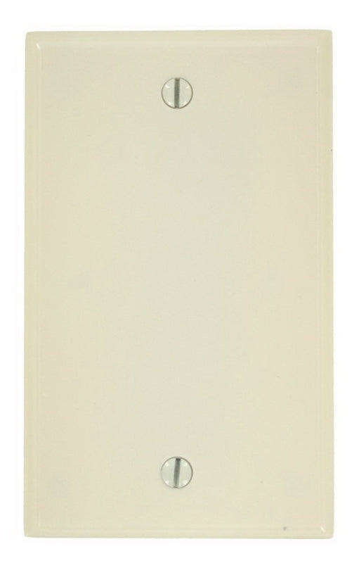 LEVITON Leviton 000-78014-000 Wallplate, 4-1/2 in L, 2-3/4 in W, 0.22 in Thick, 1 -Gang, Thermoset, Light Almond, Smooth