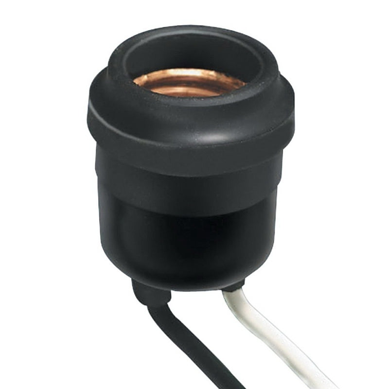 LEVITON Leviton 55 Lamp Holder, 250 V, 660 W, Vinyl Housing Material, Black ELECTRICAL LEVITON