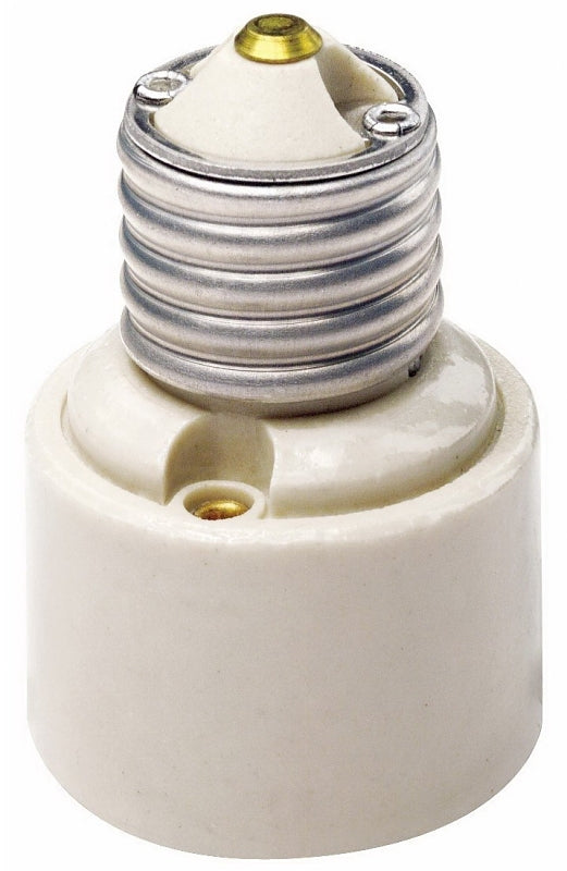 LEVITON Leviton 001-02005-000 Adapter, Medium Base, 660 W, Aluminum/Glazed Porcelain ELECTRICAL LEVITON