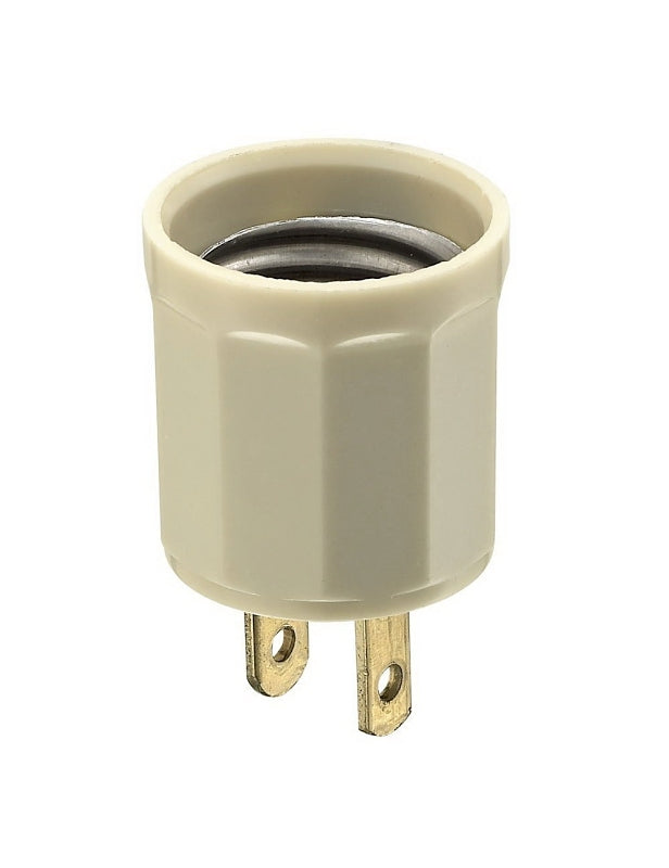 LEVITON Leviton 006-00061-00I Lamp Holder Adapter, 660 W, Phenolic, Ivory ELECTRICAL LEVITON