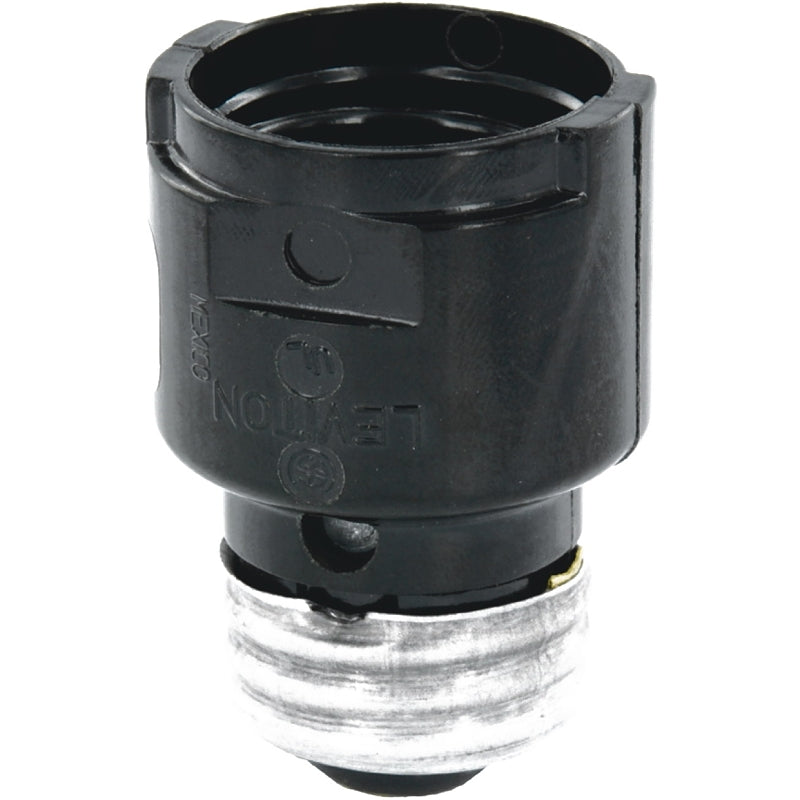 LEVITON Leviton 009-02006-000 Adapter, 660 W, Phenolic, Black ELECTRICAL LEVITON