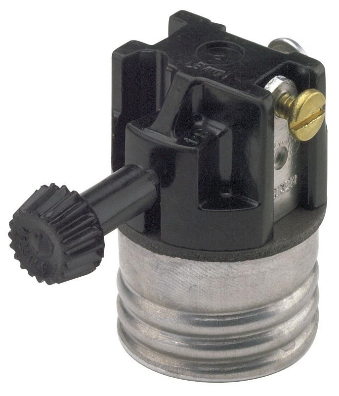LEVITON Leviton 028-7090-M Lamp Holder, 2-Circuit, 3-Way, 250 V, 250 W, Phenolic Housing Material