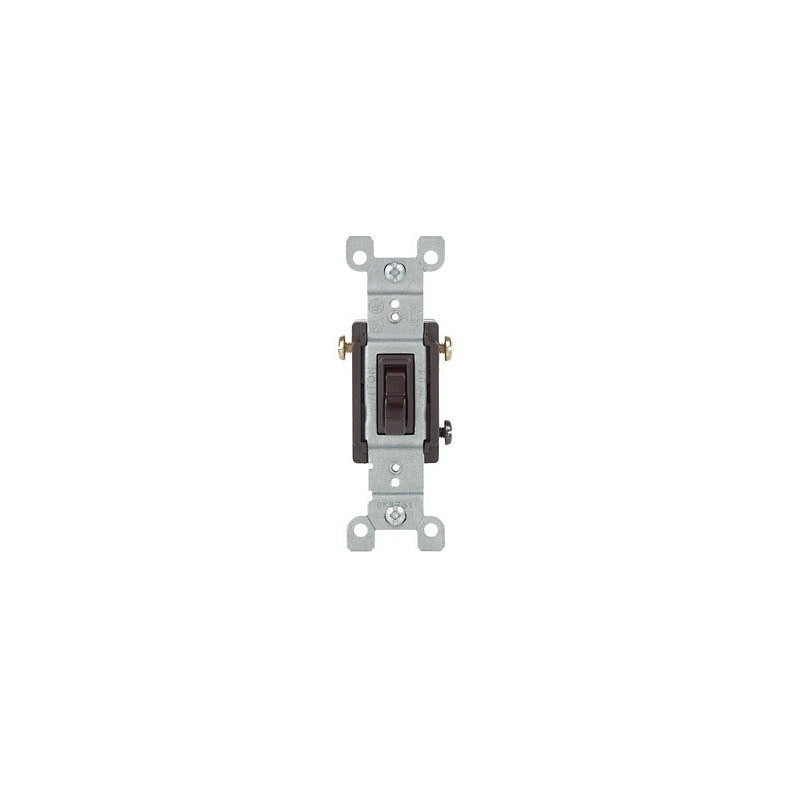 LEVITON Leviton S00-01453-02S Series Toggle Switch, Brown, 15 A, 120 V, 3-Position, Push-In Terminal ELECTRICAL LEVITON