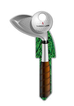 LUCKY LINE Lucky Line Key Shapes Series B119S Key Blank, Golf, Brass, Enamel-Coated, For: Schlage Locks