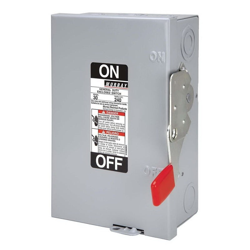 SIEMENS Siemens GF221NRA Safety Switch, 240 V, 2-Pole, 30 A