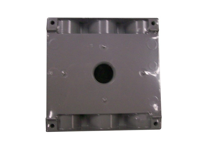 TEDDICO/BWF Teddico/Bwf TGB-57V Outlet Box, 2-Gang, 7-Knockout, 7-1/2 in, Metal, Gray, Powder-Coated ELECTRICAL TEDDICO/BWF